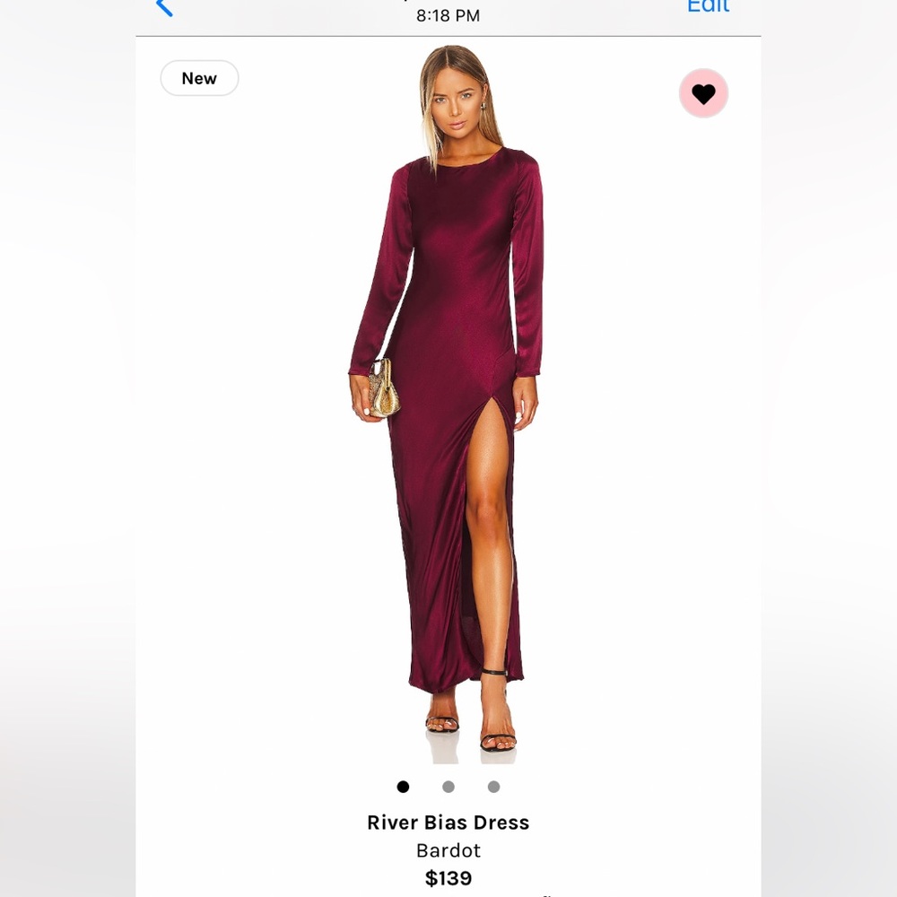 Bardot open back dress